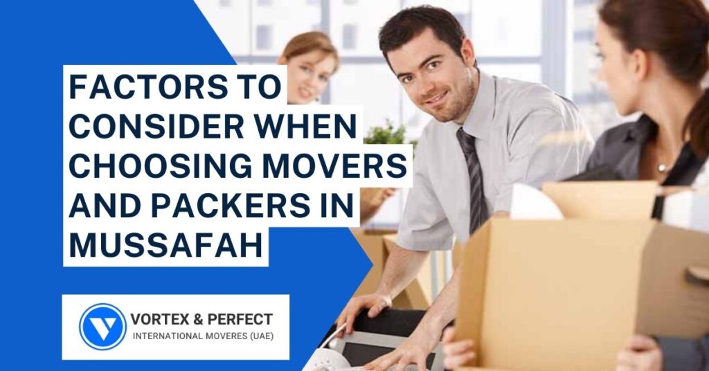Movers And Packers in Mussafah